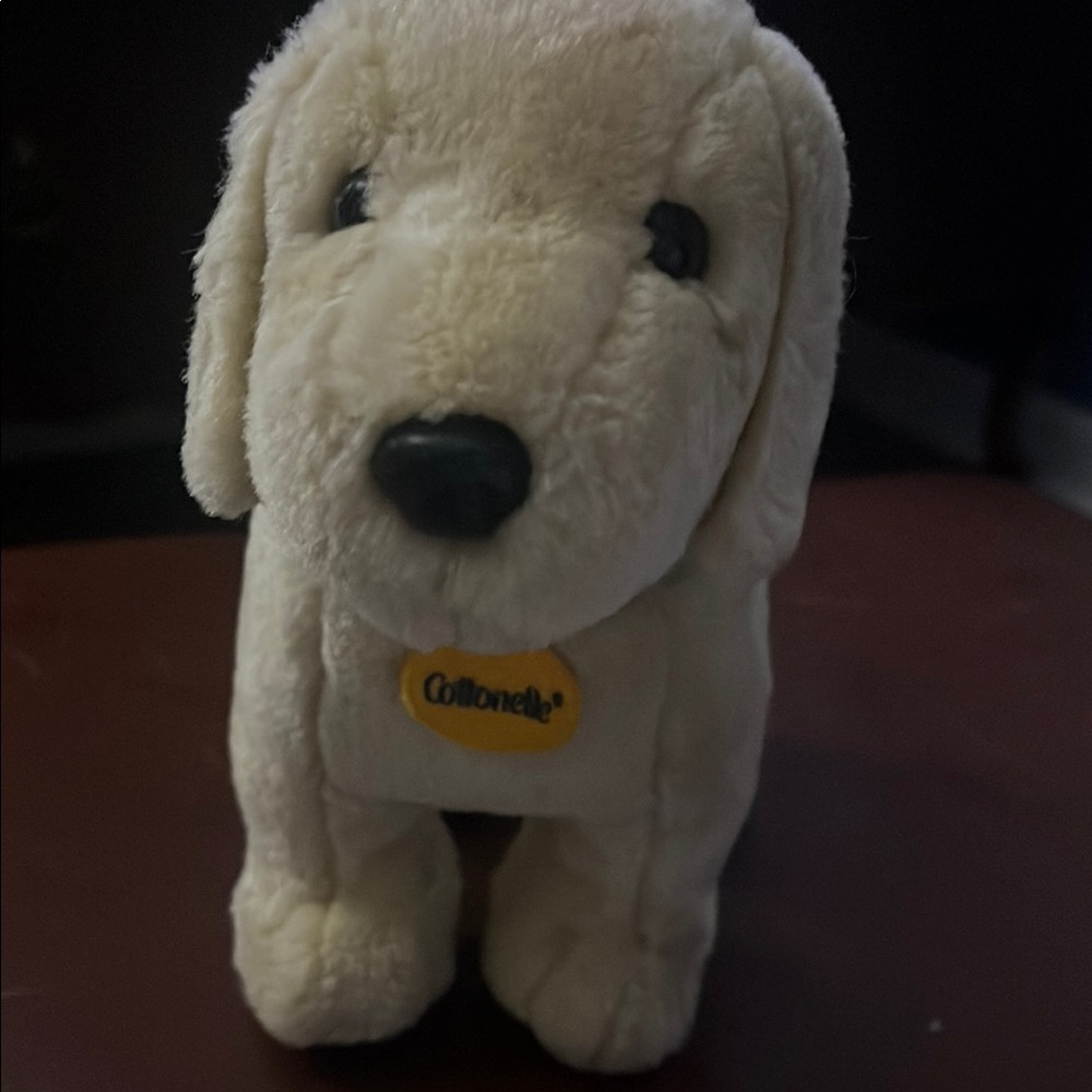 Vintage cottonelle Cream Floppy-Eared Plush Dog Toy